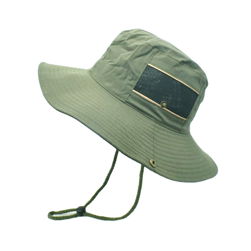 Amazon Outdoor All-Matching Bucket Hat Cross-Border Men's and Women's Solid-Colored Sun Protection Sun Hat Breathable Sweat Absorbing Alpine Cap