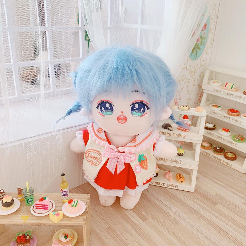 20cm无属性q版明星娃娃人形公仔 蓝芝小舞网红可爱人形棉花娃娃