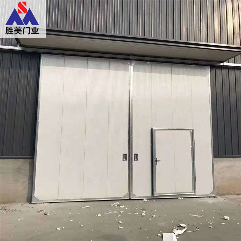 工业电动推拉门 厂房车间平移门 深钢板大门 双开推拉门样式齐全