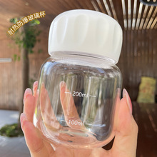 西班牙doiy玻璃水杯家用套装可爱小狗高颜值人体艺术堆叠果汁杯子_阿