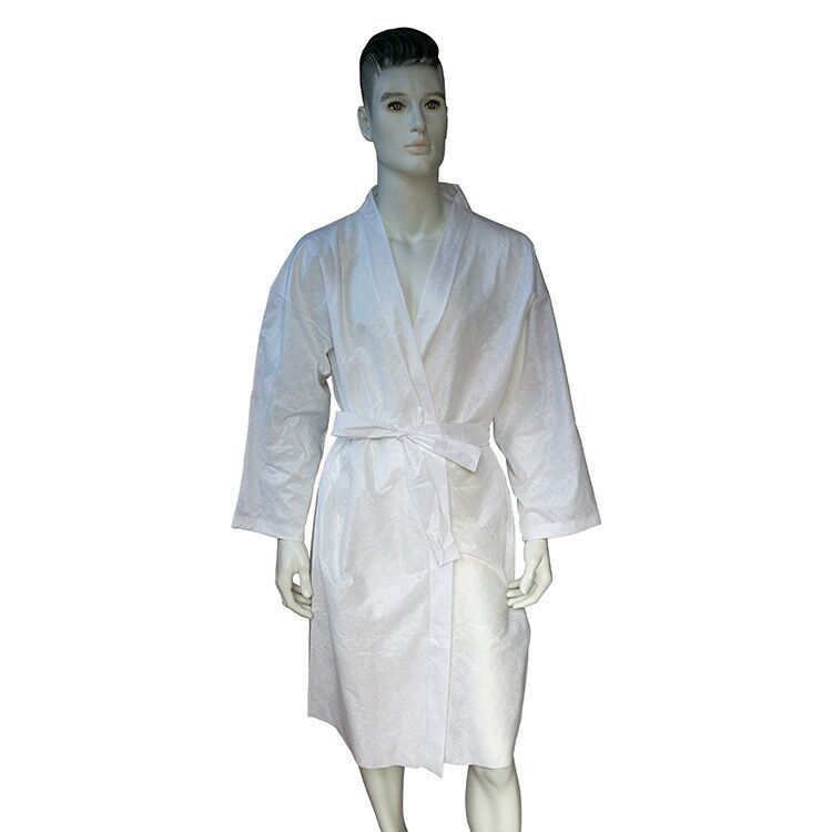 美容院一次性浴裙浴袍浴衣美容裙无纺布浴服桑拿裙汗蒸服批发