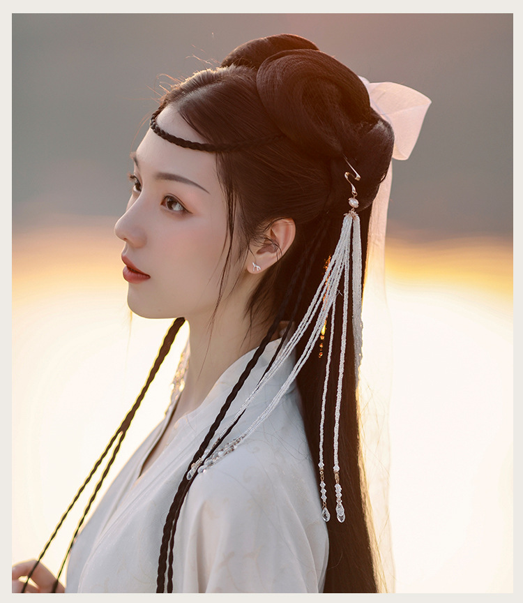 古装假发辫子麻花辫头发造型影楼儿童女长编发汉服古风发型