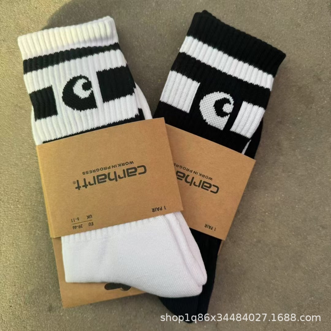 新款 卡哈特carhartt 加厚毛巾底纯色潮牌高筒运动工