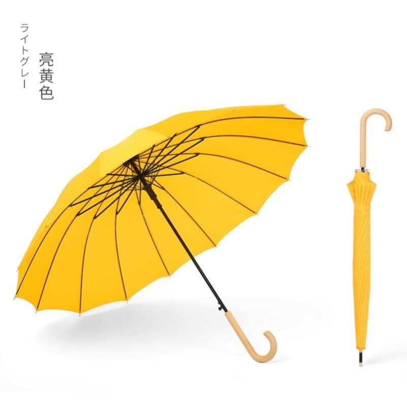 ly背着善宰跑d同款色雨伞边佑锡林率女主同款黄色直杆16骨晴雨伞