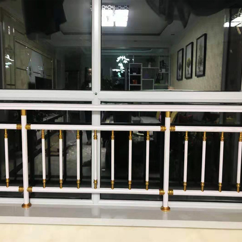 阳台飘窗免打孔防护栏中欧式窗户围栏保护儿童高层落地窗防撞包邮