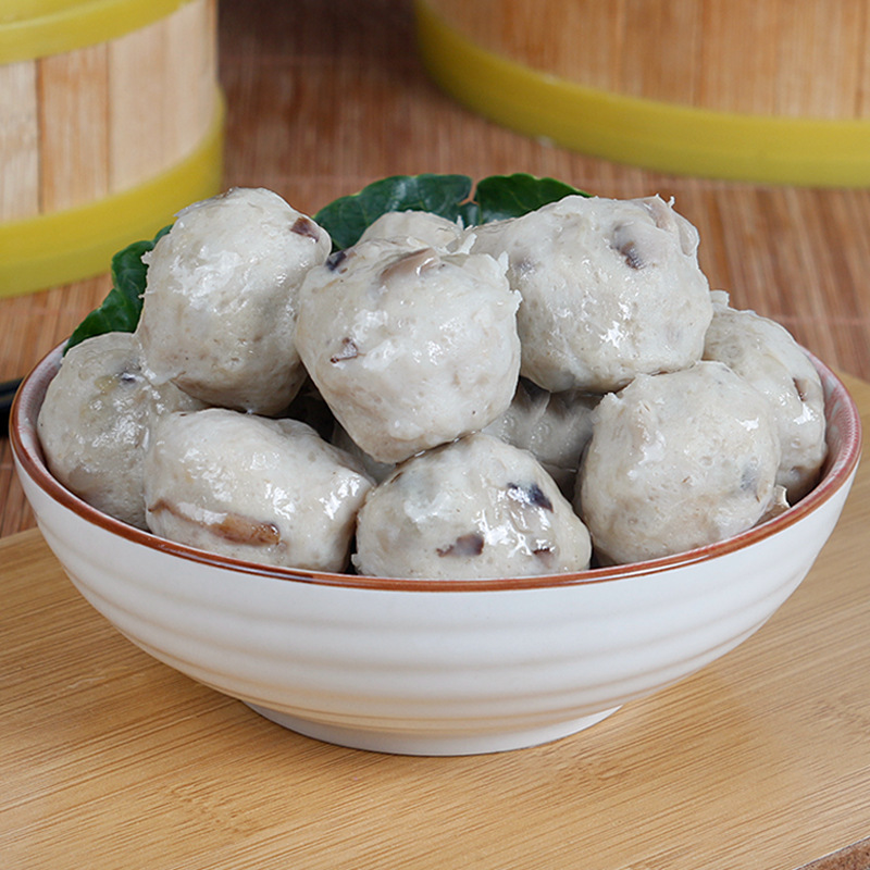 裕辉皇香菇丸 火锅关东煮鸡肉丸加热即食烧烤冷冻半成品500克