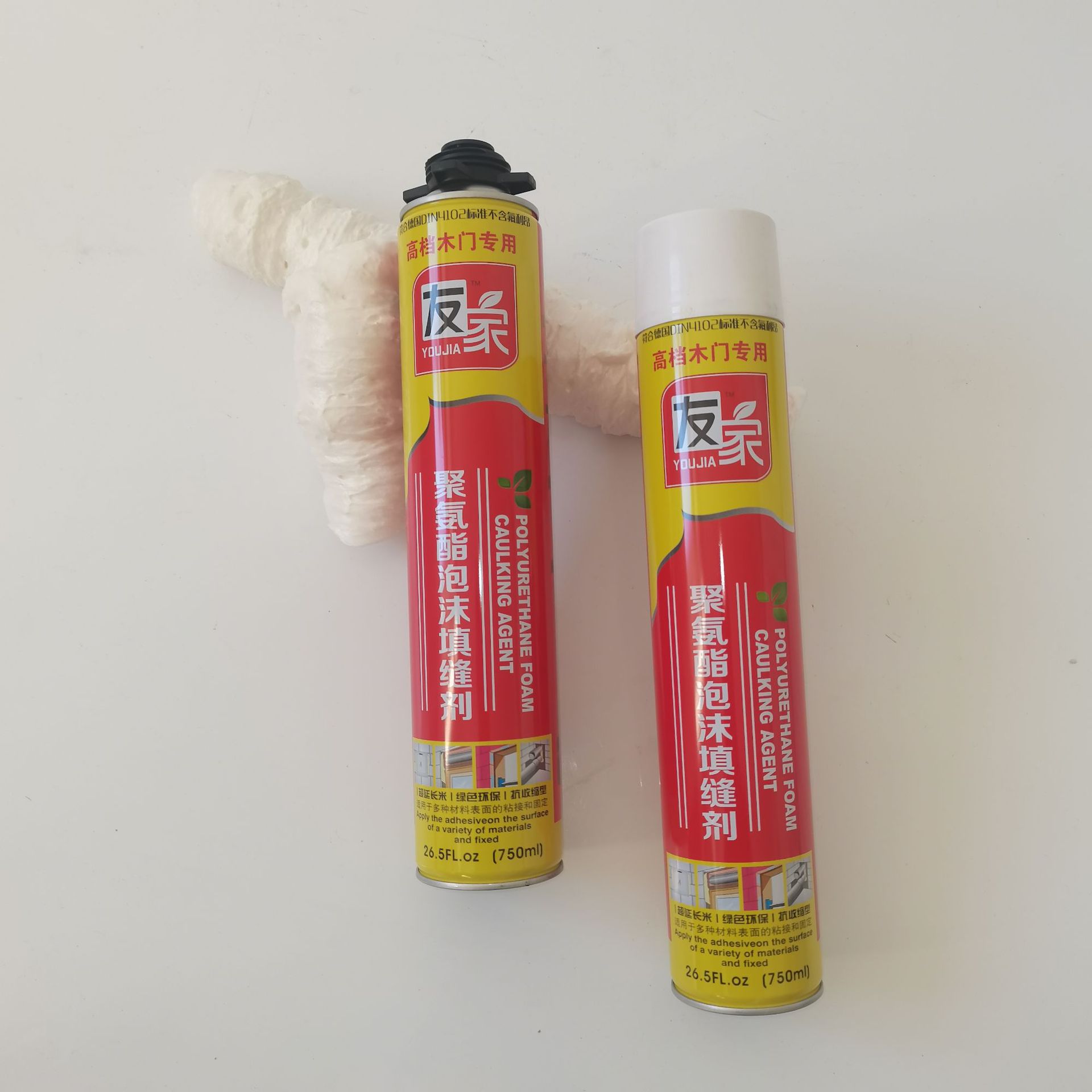 聚氨酯密封发泡胶发泡胶填缝剂泡沫胶膨胀填充剂门窗抢管式