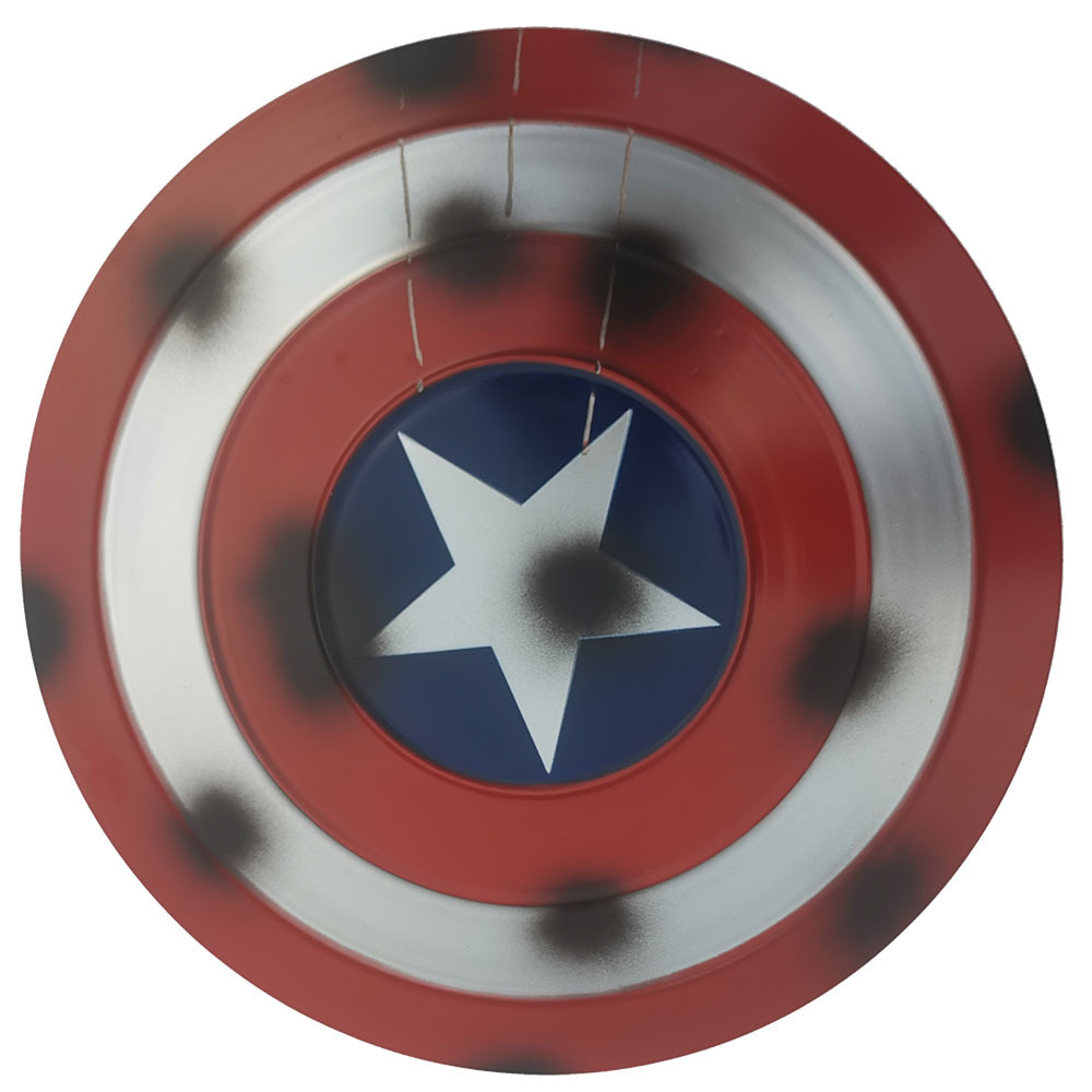 全金属美国队长盾牌1比1漫威 cos手持道具创意墙面摆件玩具装饰