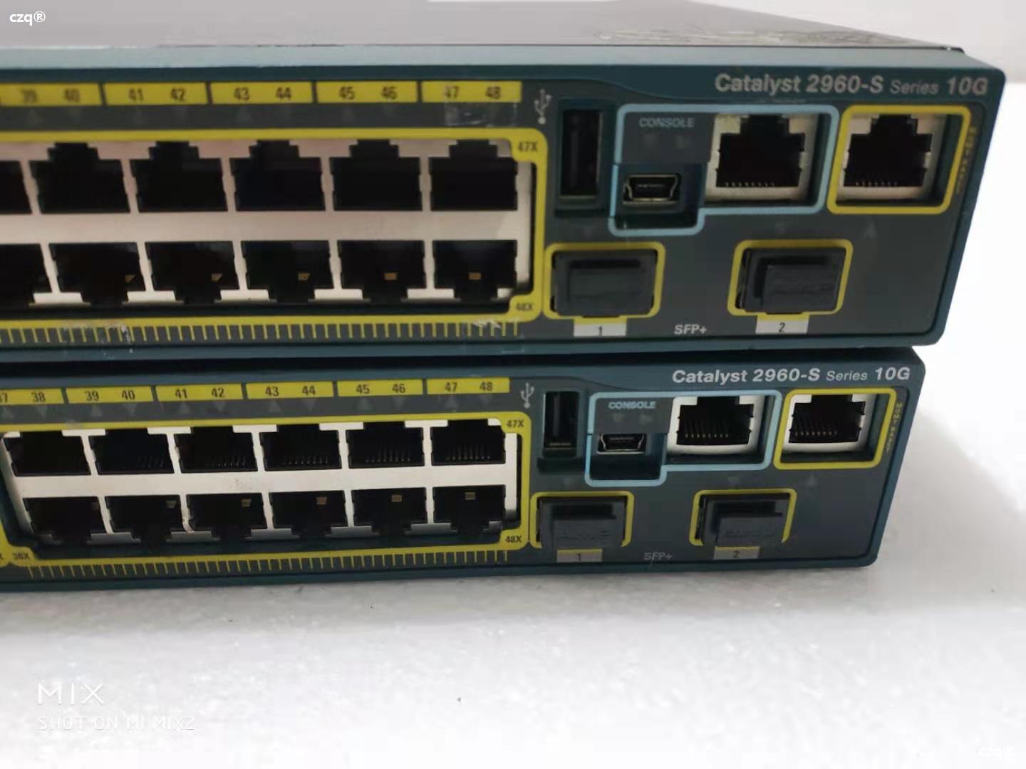 cisco/思科 ws-c2960s-48td-l 48口千兆 2口万兆sfp  万兆交换机