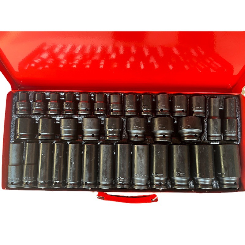 35-Piece Set Wholesale Factory Supply 1/2 Short Lengthened Pneumatic Jackhammer Sleeve Thickened Combination Steam Machine Repair Tools