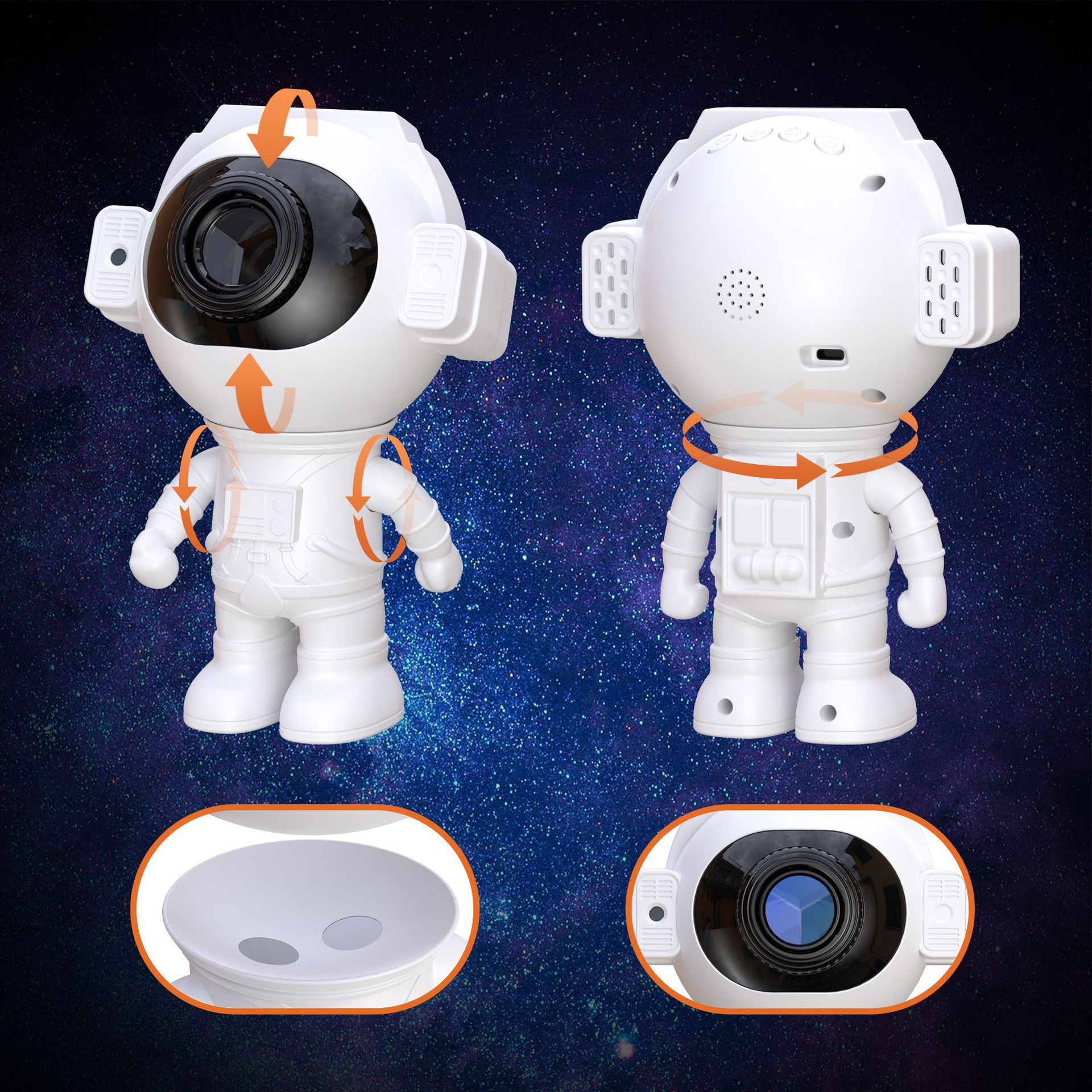 Astronaut Starry Sky Projection Lamp Xiangyun Projection Lamp Small Night Lamp Birthday Party Christmas Halloween Gift Party Lamp