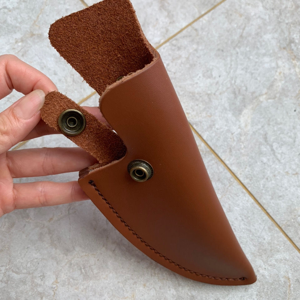 包邮真二层牛皮刀套通用款刀鞘保护套剔骨刀套厨房刀套加厚牛皮套