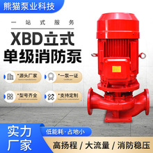 直供消防水泵XBD立式单级消防泵耐高温热水管道泵消防稳压水泵