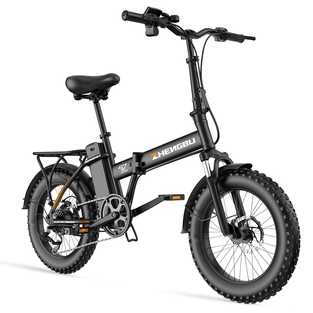 正步折叠山地电动车500w大功率铝合金锂电池雪地车减震变速越野车