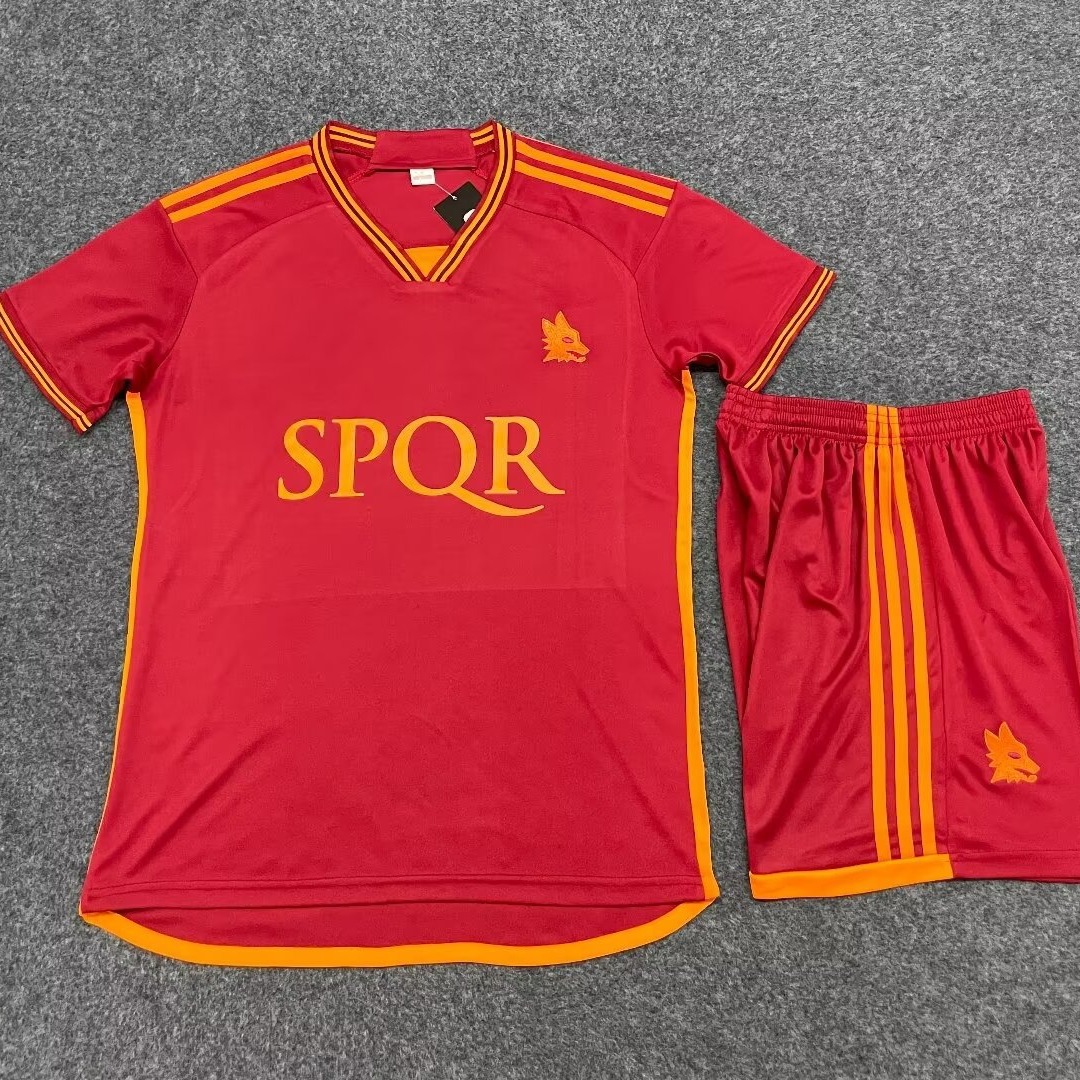 23-24罗马主场球衣21号迪巴拉90号卢卡库托蒂足球服成人套装 袜