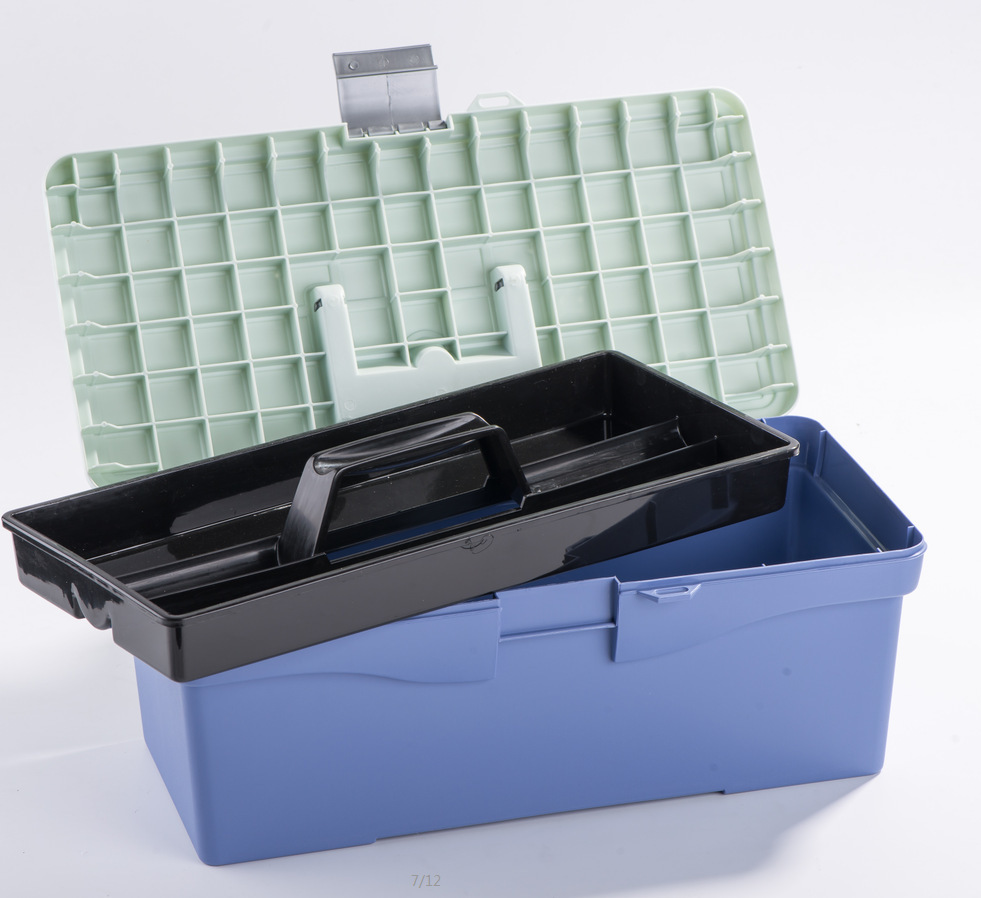 14寸美术工具箱水粉颜料箱绘画箱塑国画收纳箱多用收纳汽车维修箱