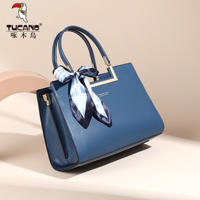 啄木鸟真皮女包2024新款春季时尚送妈妈大气中老年斜挎单肩手提包