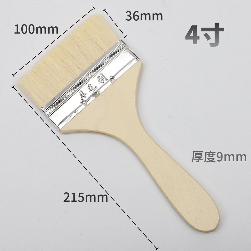 Long Handle Wool Brush Soft Fur Barbecue Brush 1-Inch 5-Inch 8-Inch Water-Based Paint Brushes Factory Wholesale Baking Brushes
