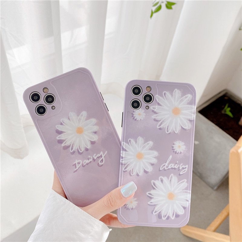 ins风薰衣紫雏菊iphone12mini苹果11promax手机壳8/7plus防摔xr女