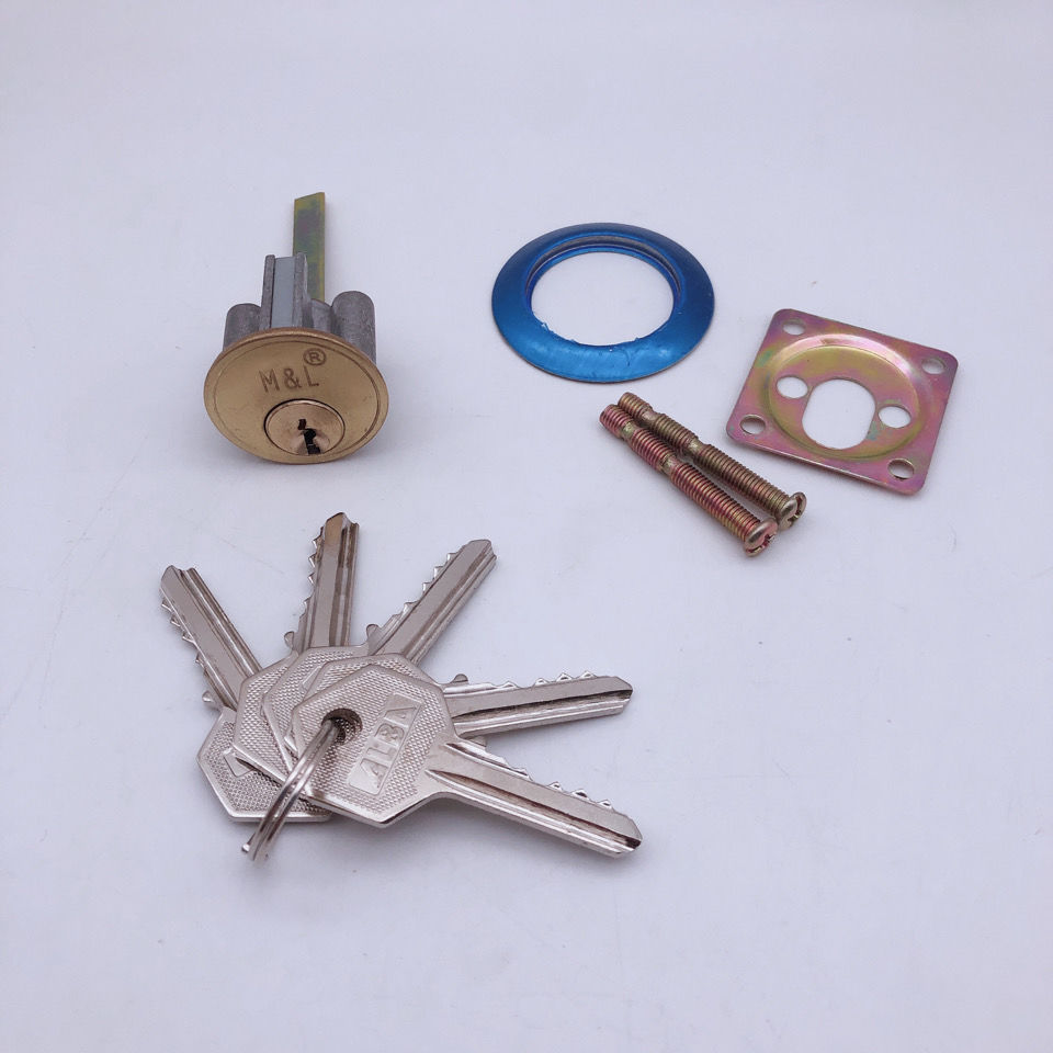 559 556 老式防盗铁门木门牛头锁牛头偏芯铜锁牛头铜胆锌头