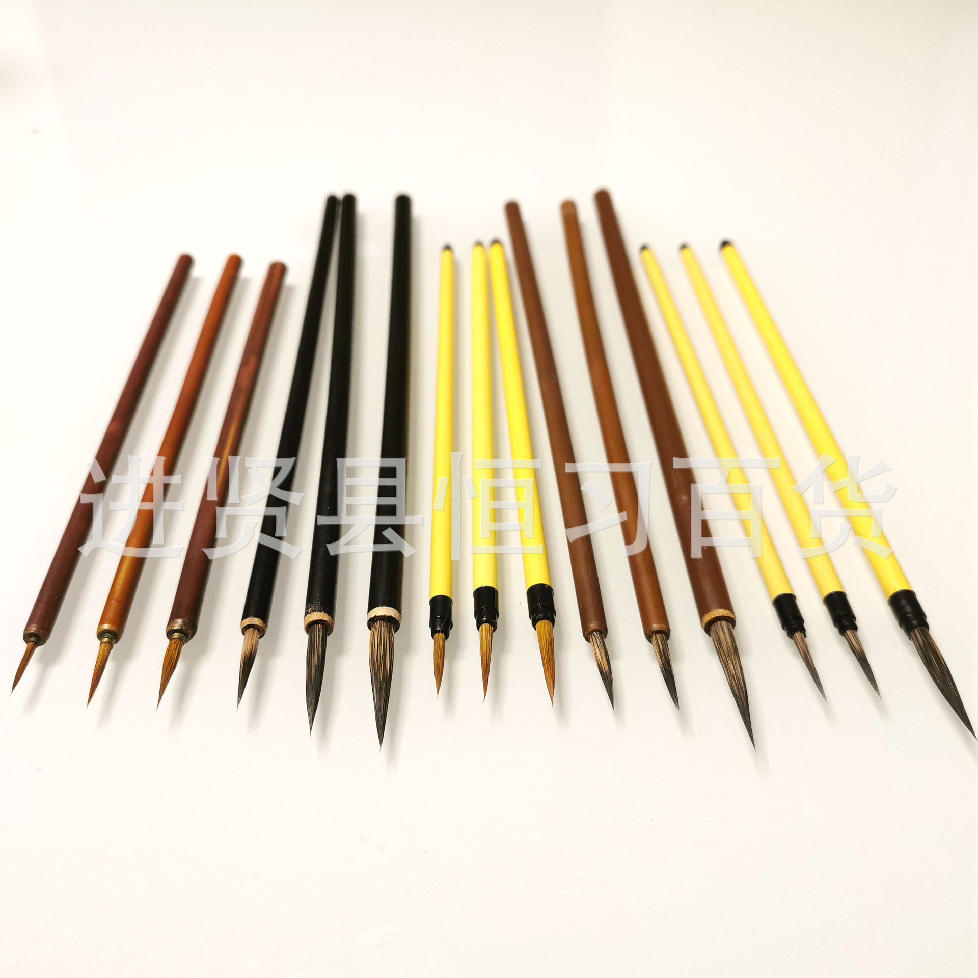 鼠须勾线笔石獾勾线狼毫勾线狼毫工笔石獾工笔花枝俏叶筋