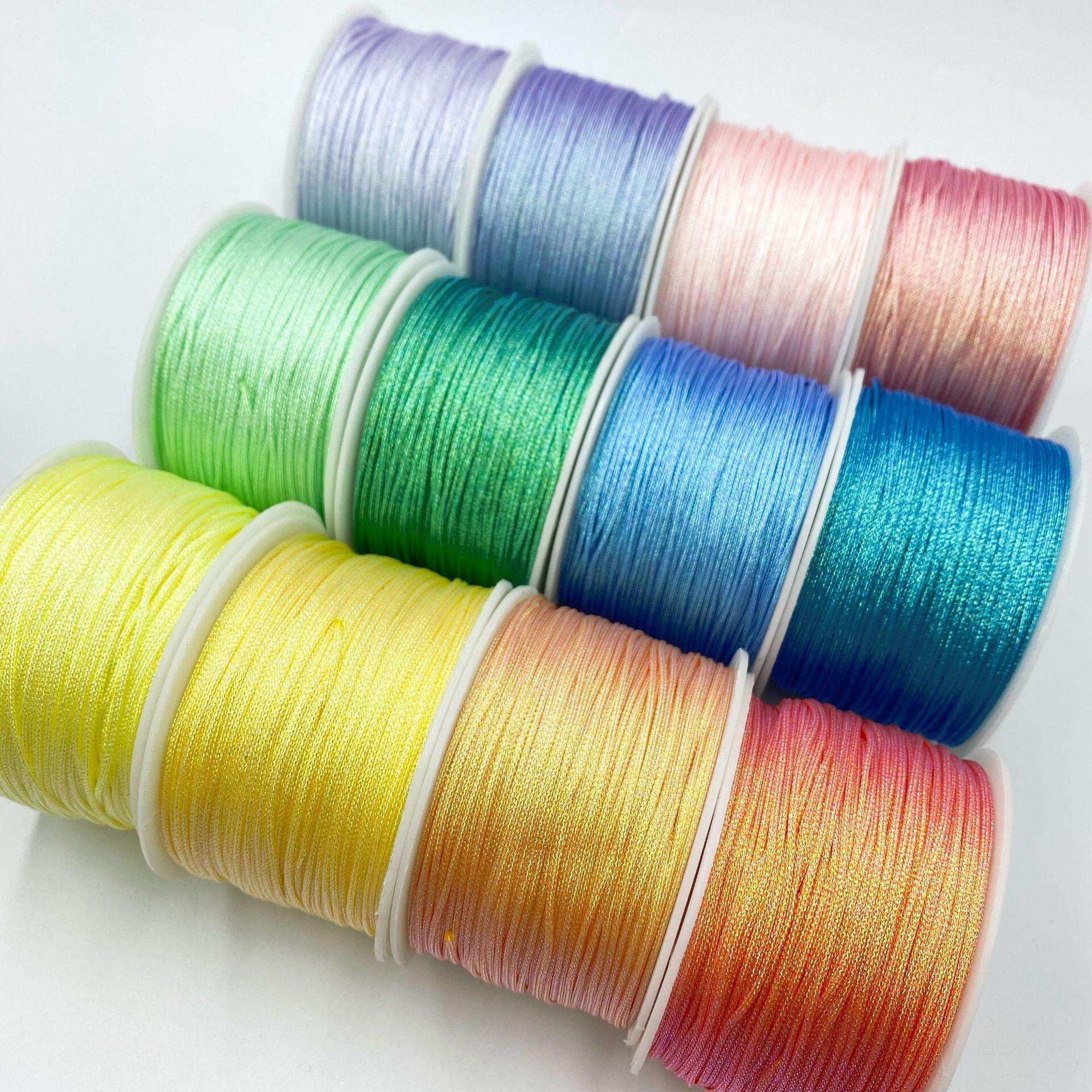 金银线72号玉线炫彩七彩1mm手绳编织金丝线文玩绳串珠线吊坠绳