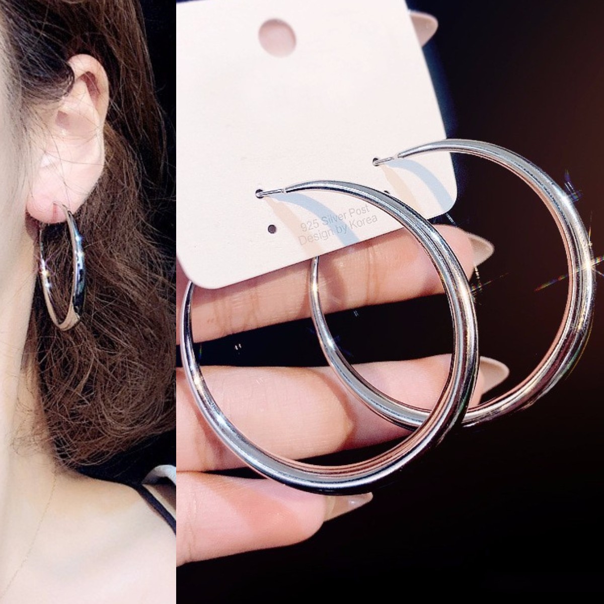 夜店风金属耳环