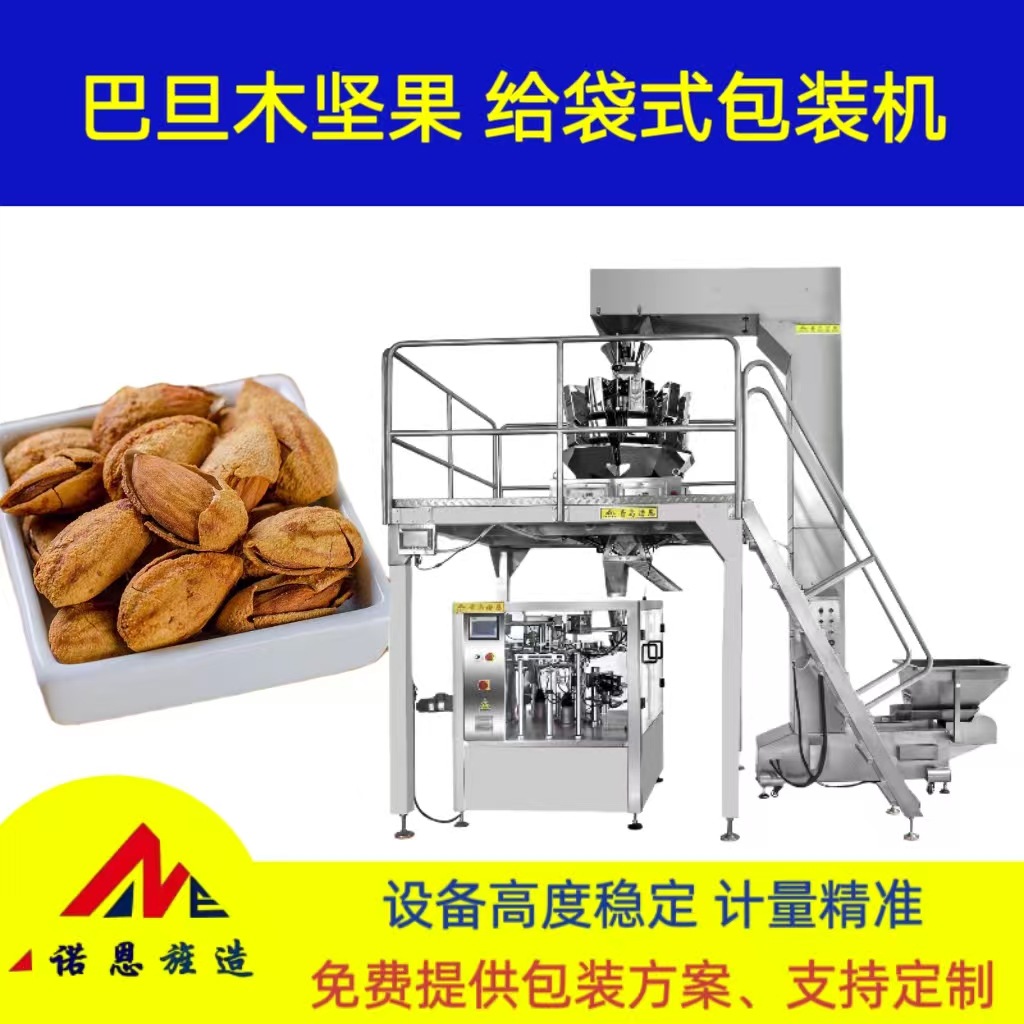 巴旦木坚果给袋式包装机 青岛诺恩新款八工位包装机 自动称重定量