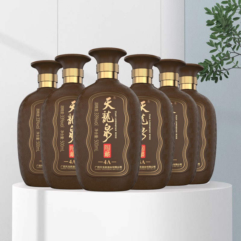 【直营店】天龙泉33度陶藏酒4a整箱送礼酒水500ml*6 官方旗舰店