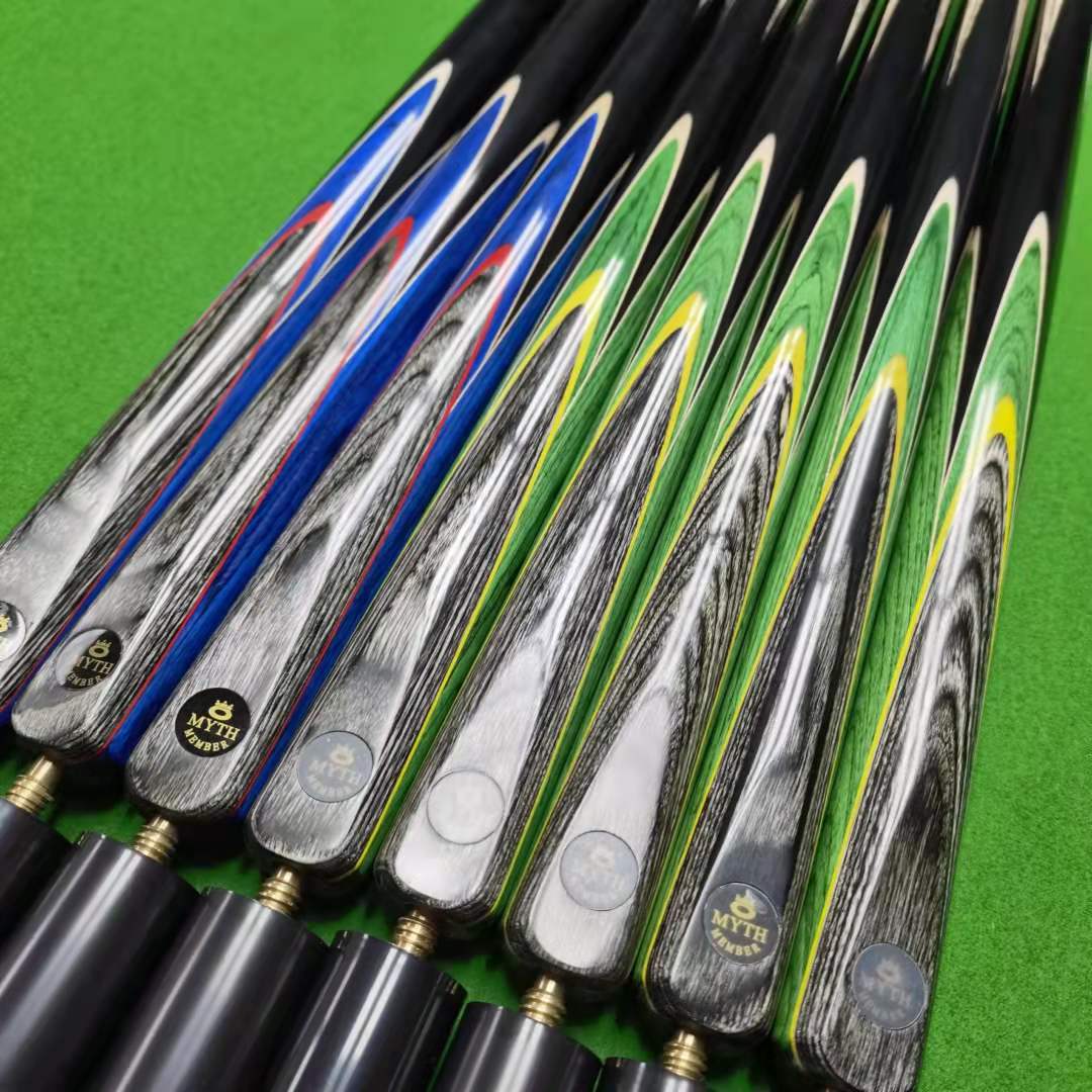 奥秘会员台球杆英式斯诺克小头一体球杆中式黑八桌球杆10mm通杆