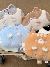 咚咚研究所团团喵抱枕款 可爱猫咪靠枕靠垫公仔玩具玩偶女生代发