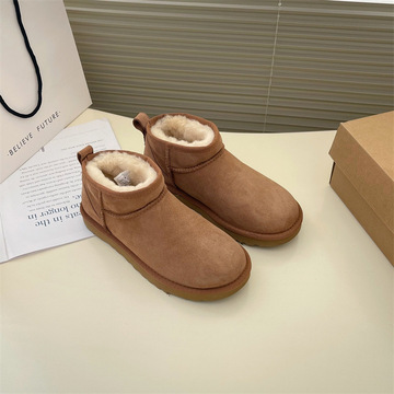 雪地靴女时尚mini短靴冬季新款女鞋保暖棉鞋女式休闲鞋子短筒靴子