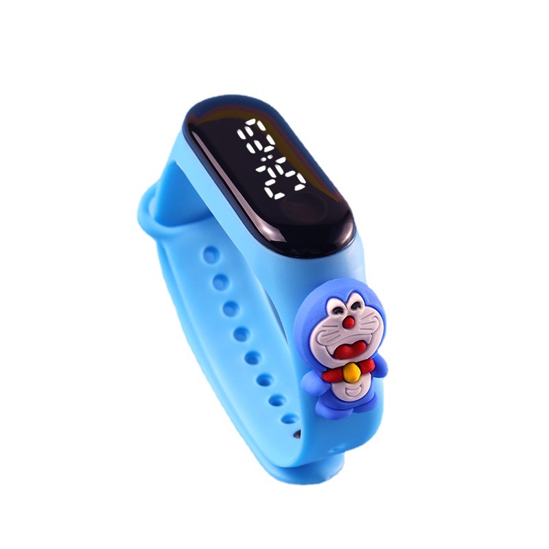 In Stock Wholesale Waterproof Cartoon Children's M 3 White Light LED Electronic Watch Primary School Student Sports Doll Bracelet Watch