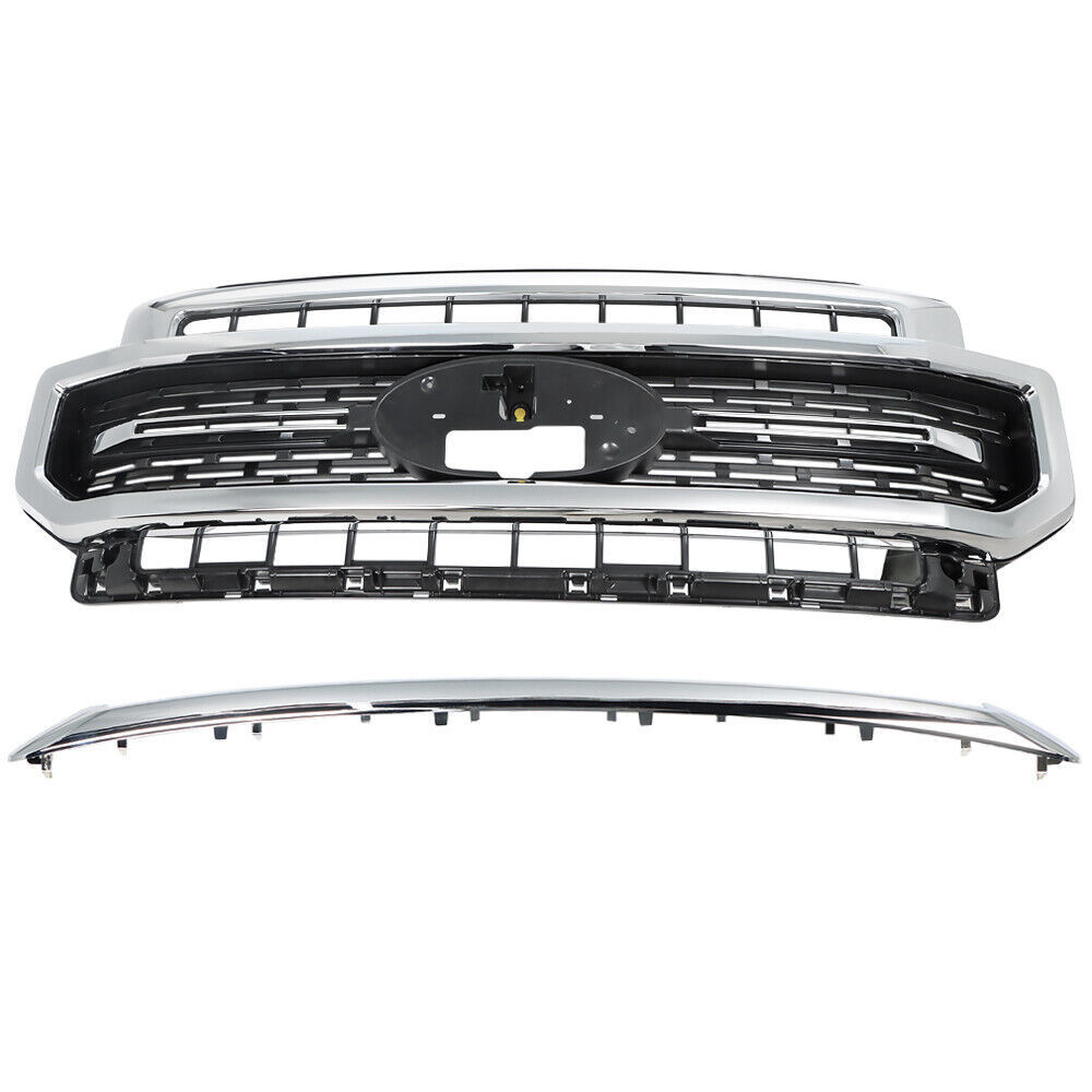 汽车配件适用于2020-2022款福特f250前杠中网电镀lc3b 8200cesmas