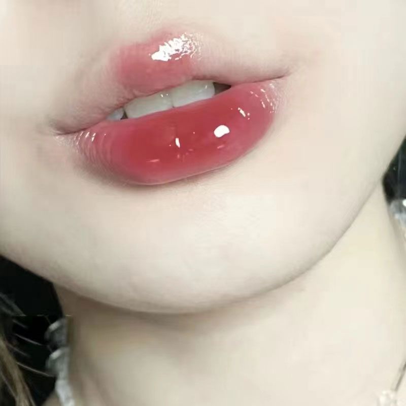 Glacier Rose Mirror Water Light Lip Lacquer Does Not Fade No Stain on Cup Students Cheap Will Film Good-looking Lipstick Spring and Summer