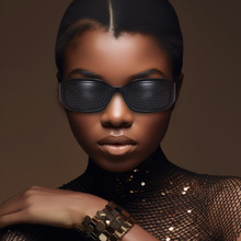亚马逊同款针孔眼镜旅行太阳眼镜锻炼视力防近视文艺复古小孔眼镜