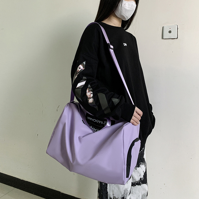 【夏季清仓5折】单肩斜挎旅行袋女手提轻便舞蹈健身游泳包-阿里巴巴