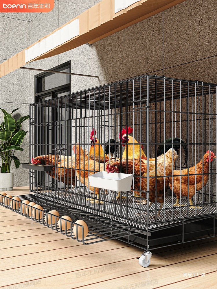 鸡笼子家用特大号室外防雨农村家用室内折叠鸡舍铁丝网养殖笼鸭鹅
