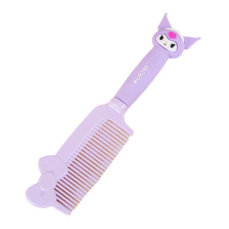 Cartoon Cute Girl Heart Clow M Shape Hairdressing Comb Silicone Handle Straight Hair Imitation Electrostatic Comb Household Massage Comb