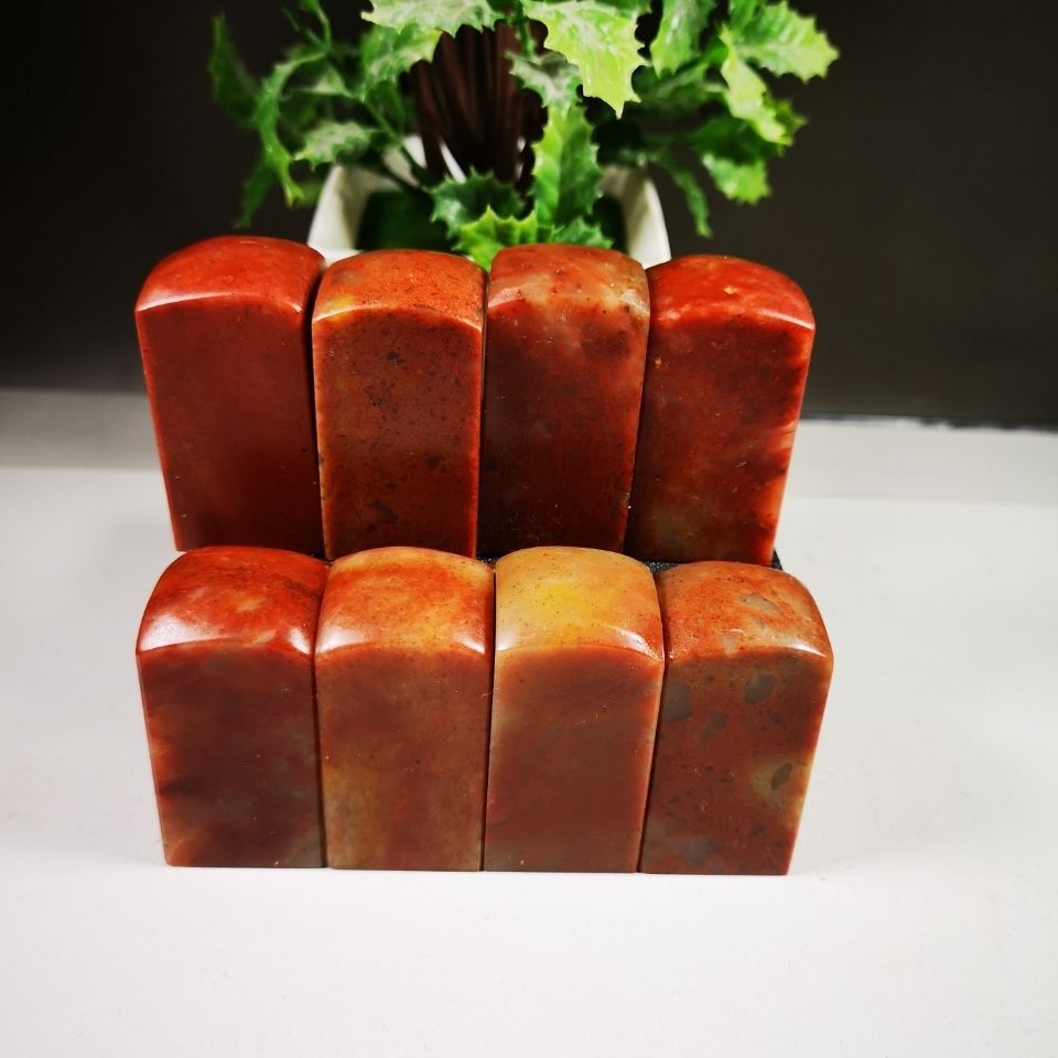 印度红石浙江红石圆头印章金石篆刻古玩收藏刻刀保证质量无裂无砂