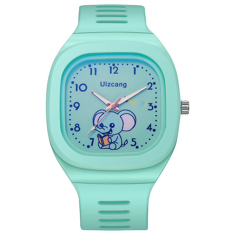 New Ins Style Cartoon Watch for Boys and Girls Korean Style Fashion Waterproof Sports Electronic Quartz Watch Generation