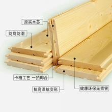 松木免漆桑拿板杉木扣板吊顶材料室内护墙板全屋装修实木板材