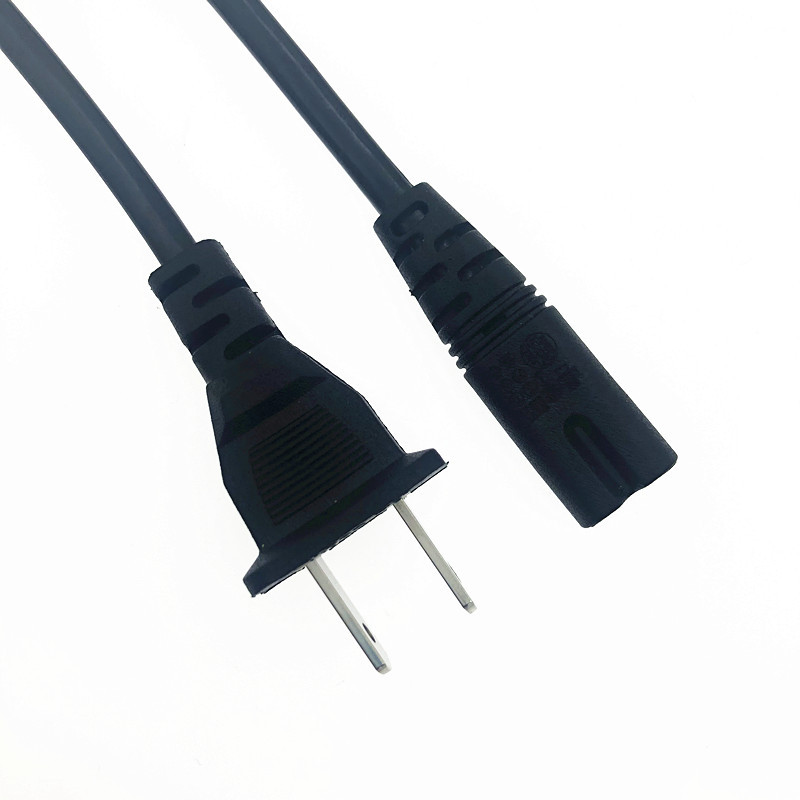 厂家现货 国标两扁八字尾ac电源线笔记本适配器充电电源线1.5米