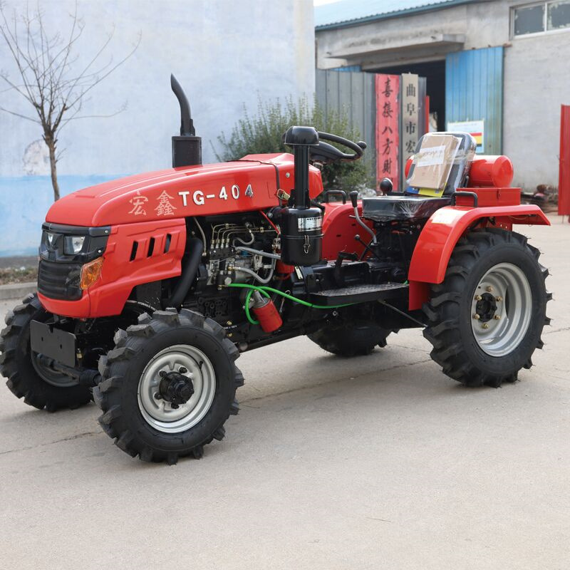 梯田稻地犁地打草机 农用704沃德拖拉机 多缸四驱万年红504拖拉机