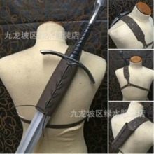 新款男士时尚中世纪复古剑套装户外击剑双保护套简约携带现货