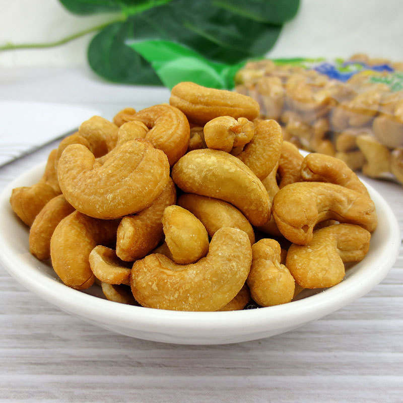 东博腰果淮盐味450g袋装熟腰果原味新货椒盐味干果坚果零食小吃