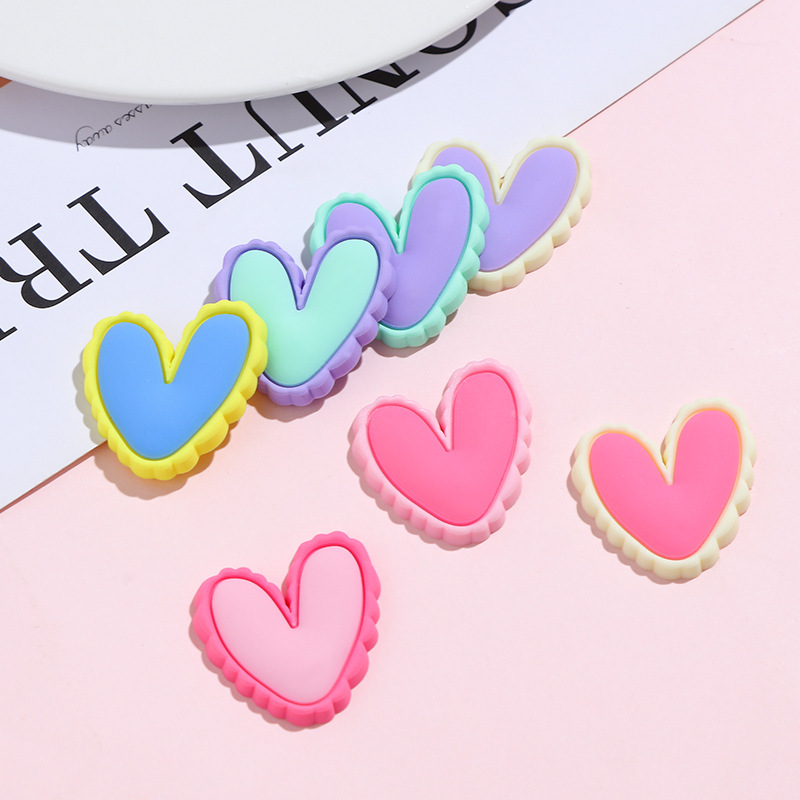 Macaron Contrast Color Love DIY Cream Glue Phone Case Material Package Handmade Hair Accessories Polymer Clay Small Accessories