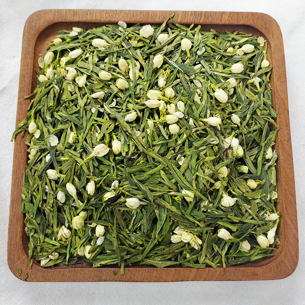 茉莉龙井花窨茶 2021新茶杭州龙井绿茶叶原产地直发茉莉花茶散装