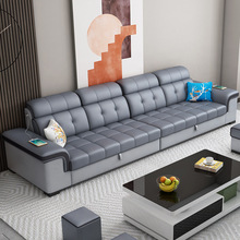 直排科技布沙发床折叠两用客厅多功能一字型伸缩变四人位沙发