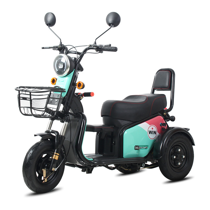 德国不倒翁电瓶车电动三轮车家用小型接送孩子老年代步车女士